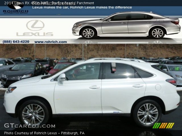 2014 Lexus RX 450h AWD in Starfire Pearl