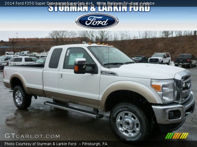 2014 Ford F350 Super Duty Lariat SuperCab 4x4 in White Platinum Tri-Coat