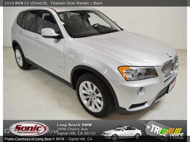 2014 BMW X3 xDrive28i in Titanium Silver Metallic
