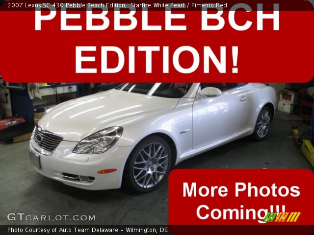 2007 Lexus SC 430 Pebble Beach Edition in Starfire White Pearl