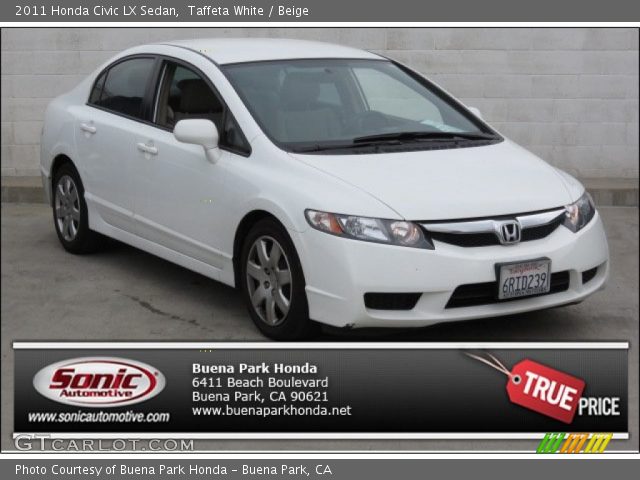 2011 Honda Civic LX Sedan in Taffeta White