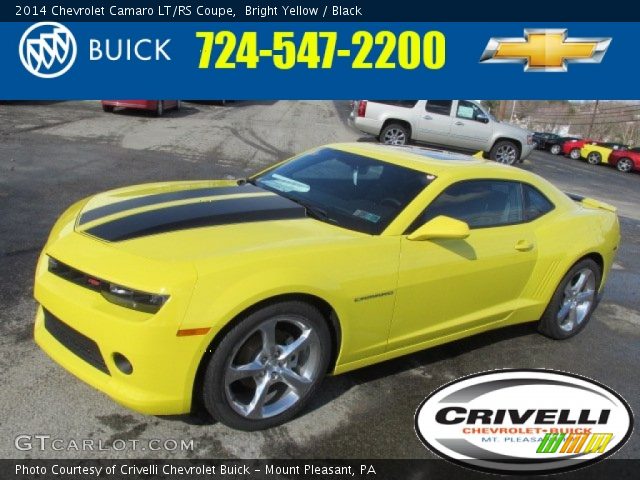 2014 Chevrolet Camaro LT/RS Coupe in Bright Yellow