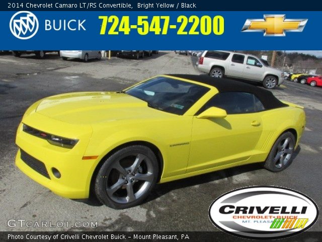 2014 Chevrolet Camaro LT/RS Convertible in Bright Yellow