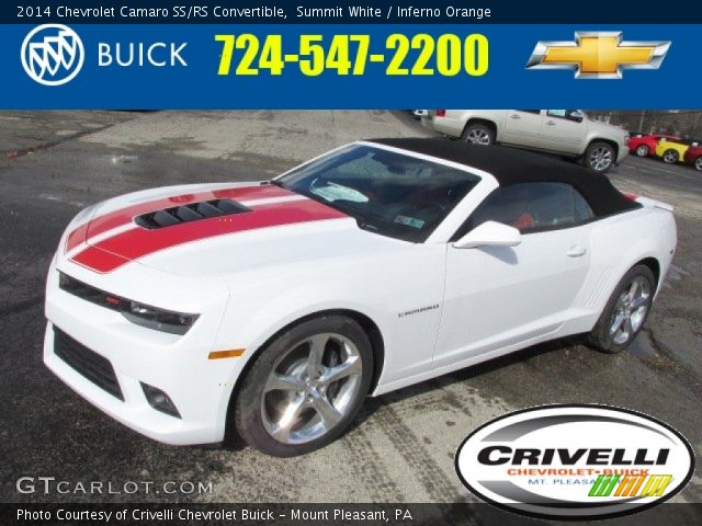 2014 Chevrolet Camaro SS/RS Convertible in Summit White