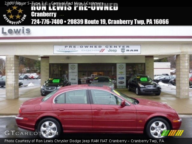 2000 Jaguar S-Type 3.0 in Carnival Red Mica