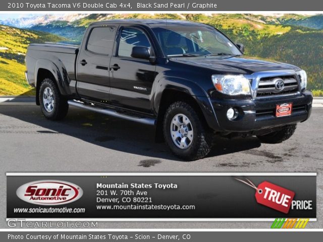 2010 Toyota Tacoma V6 Double Cab 4x4 in Black Sand Pearl