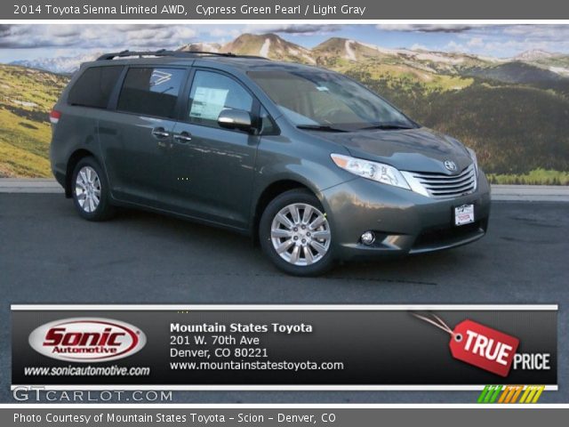 2014 Toyota Sienna Limited AWD in Cypress Green Pearl