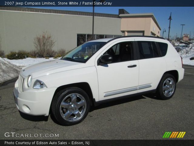 Stone White 2007 Jeep Compass Limited Pastel Slate Gray