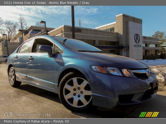 2011 Honda Civic LX Sedan in Atomic Blue Metallic
