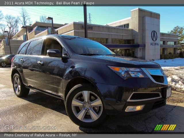 2011 Acura MDX Technology in Bali Blue Pearl