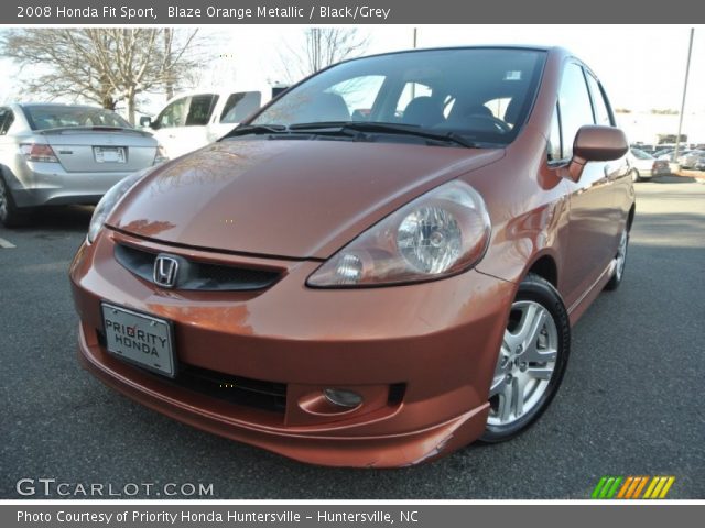 2008 Honda Fit Sport in Blaze Orange Metallic