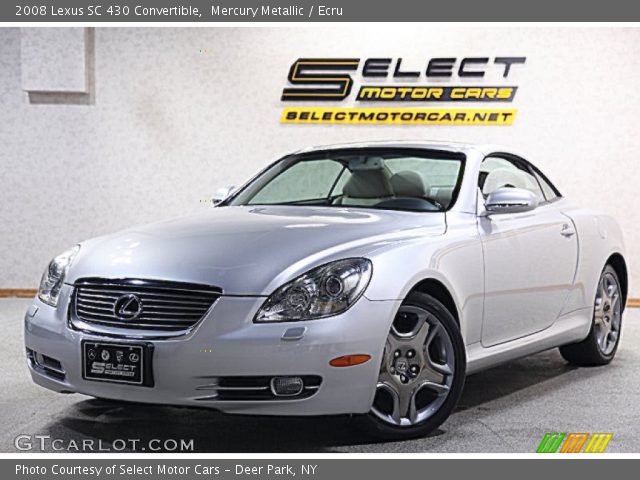 2008 Lexus SC 430 Convertible in Mercury Metallic