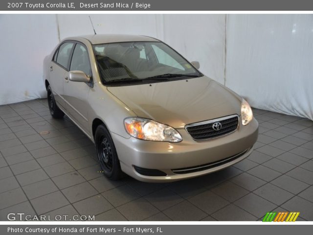 2007 Toyota Corolla LE in Desert Sand Mica