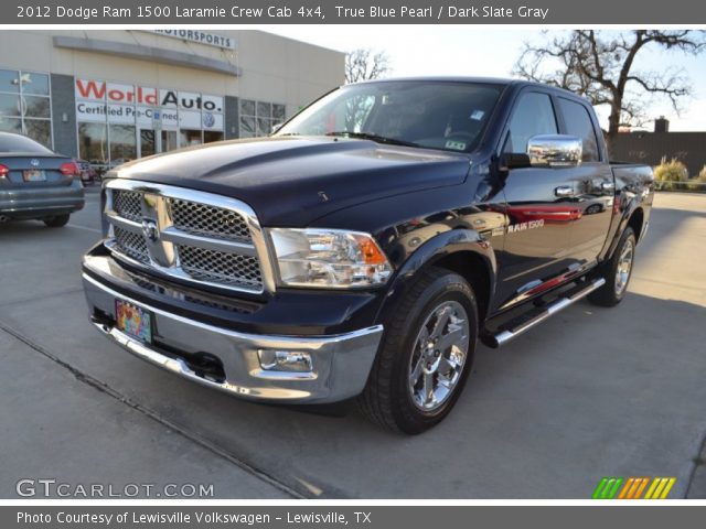 2012 Dodge Ram 1500 Laramie Crew Cab 4x4 in True Blue Pearl