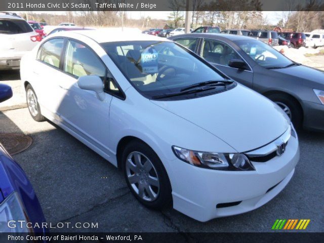 2011 Honda Civic LX Sedan in Taffeta White