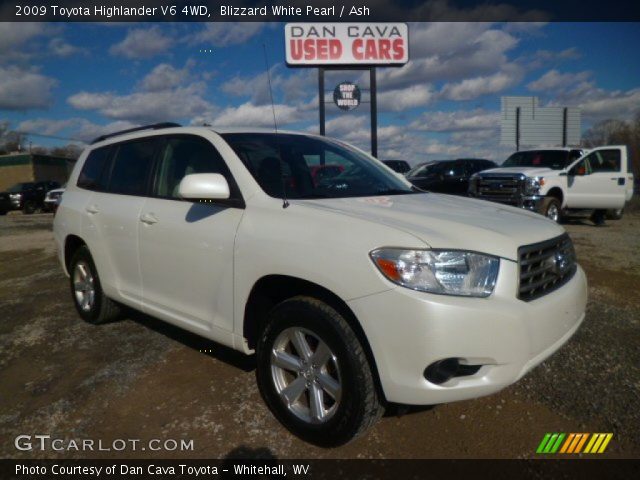 2009 Toyota Highlander V6 4WD in Blizzard White Pearl
