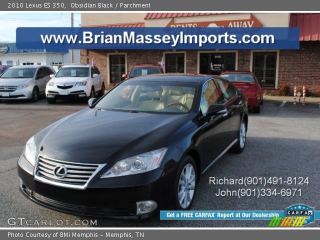 2010 Lexus ES 350 in Obsidian Black