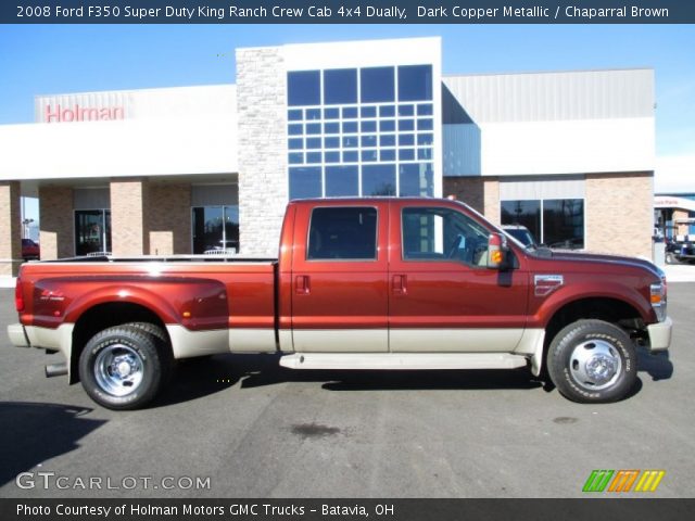 2008 Ford F350 Super Duty King Ranch Crew Cab 4x4 Dually in Dark Copper Metallic