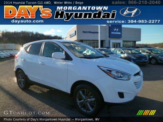 2014 Hyundai Tucson GLS AWD in Winter White