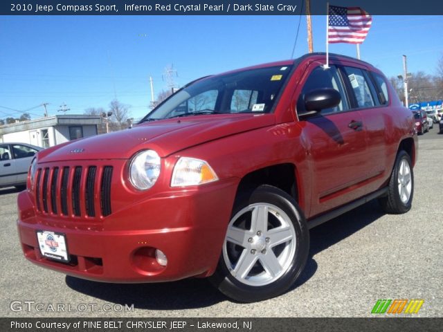 2010 Jeep Compass Sport in Inferno Red Crystal Pearl