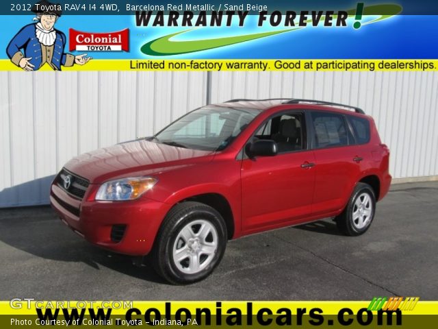 2012 Toyota RAV4 I4 4WD in Barcelona Red Metallic