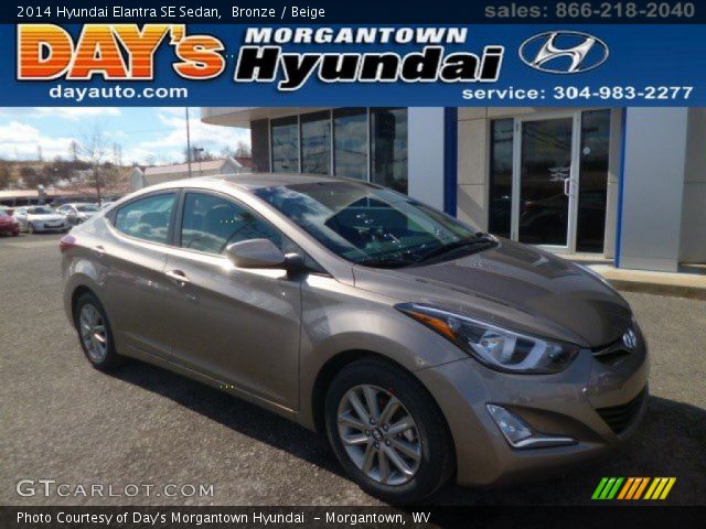 2014 Hyundai Elantra SE Sedan in Bronze