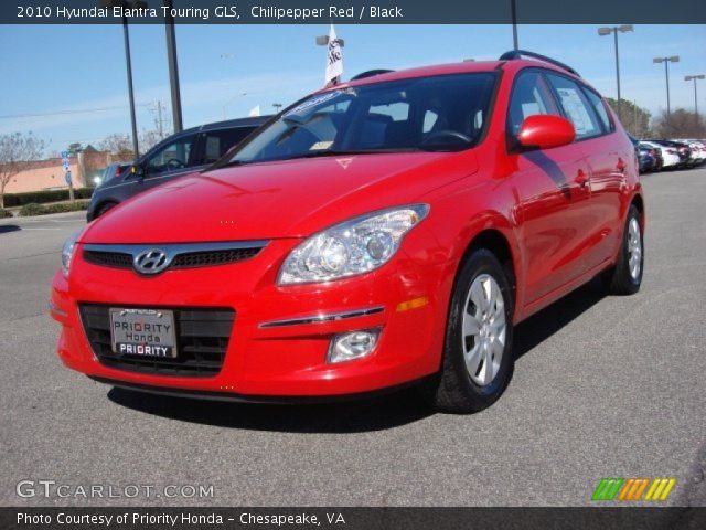 2010 Hyundai Elantra Touring GLS in Chilipepper Red