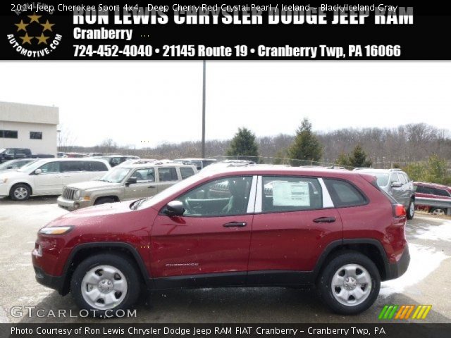 2014 Jeep Cherokee Sport 4x4 in Deep Cherry Red Crystal Pearl