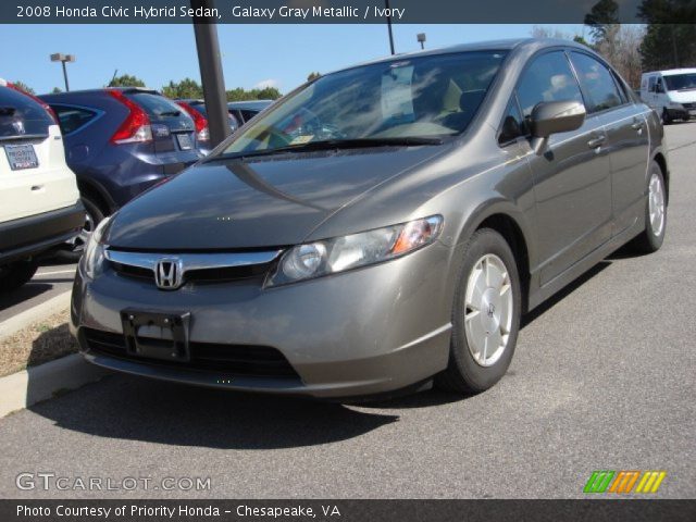 2008 Honda Civic Hybrid Sedan in Galaxy Gray Metallic