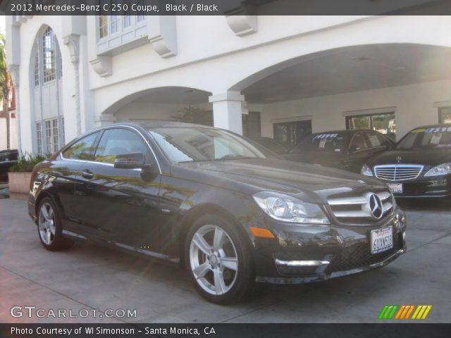 2012 Mercedes-Benz C 250 Coupe in Black