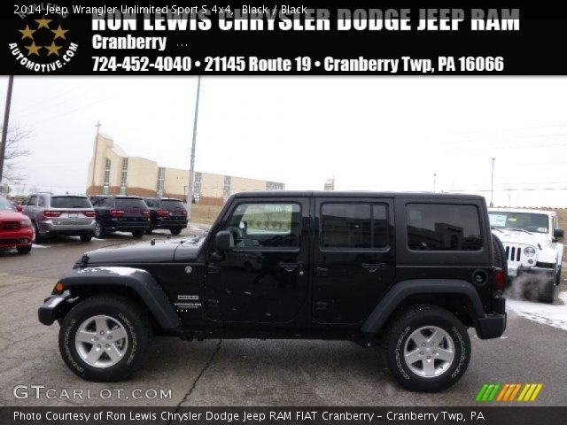 2014 Jeep Wrangler Unlimited Sport S 4x4 in Black