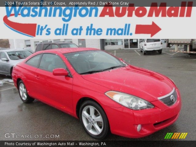 2004 Toyota Solara SLE V6 Coupe in Absolutely Red
