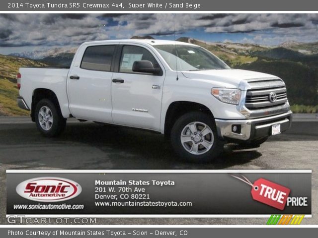 2014 Toyota Tundra SR5 Crewmax 4x4 in Super White