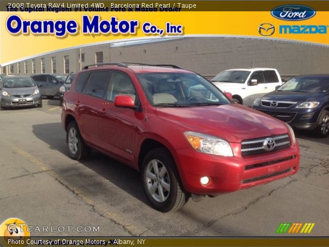 2008 Toyota RAV4 Limited 4WD in Barcelona Red Pearl
