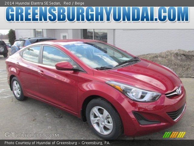 2014 Hyundai Elantra SE Sedan in Red