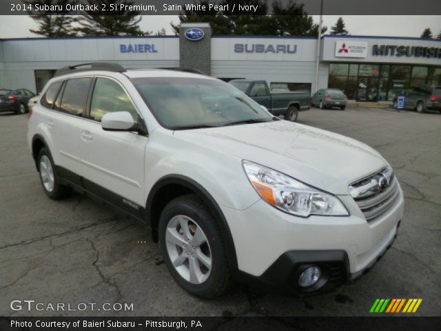2014 Subaru Outback 2.5i Premium in Satin White Pearl