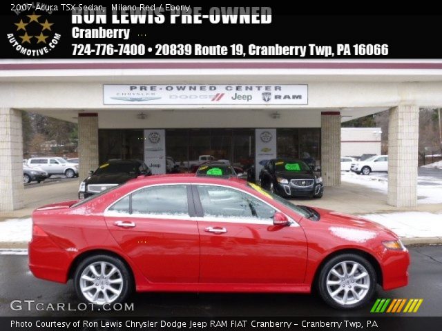 2007 Acura TSX Sedan in Milano Red