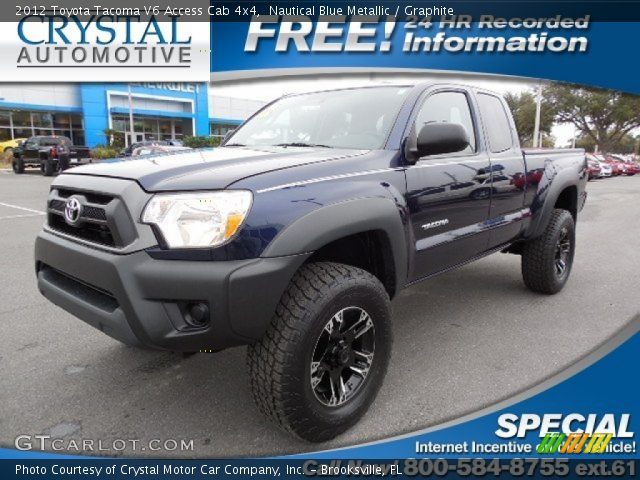 2012 Toyota Tacoma V6 Access Cab 4x4 in Nautical Blue Metallic