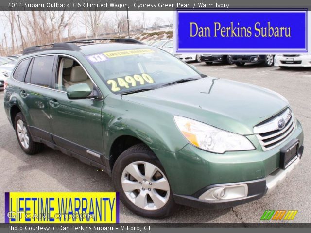 2011 Subaru Outback 3.6R Limited Wagon in Cypress Green Pearl