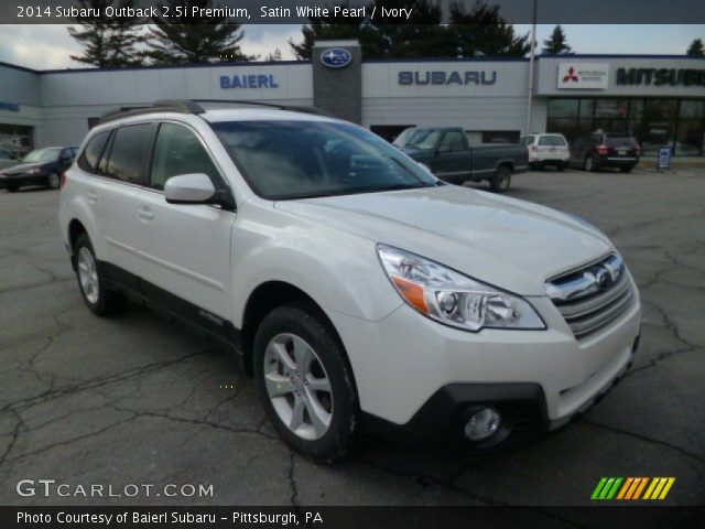 2014 Subaru Outback 2.5i Premium in Satin White Pearl
