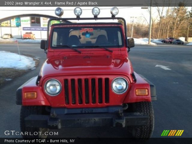 2002 Jeep Wrangler X 4x4 in Flame Red