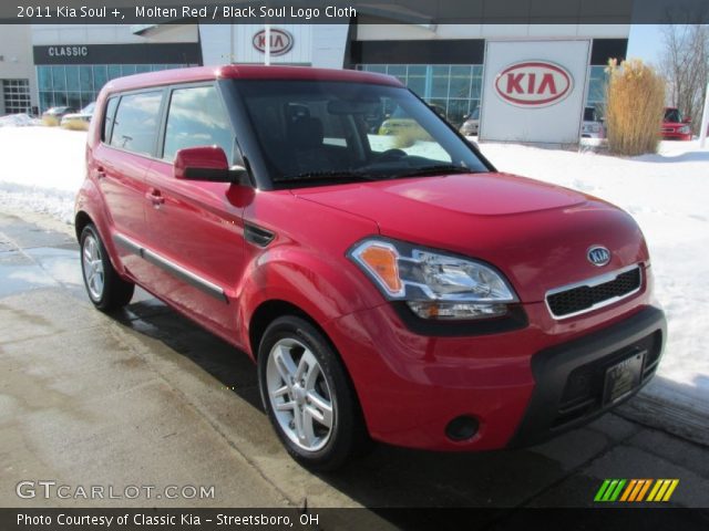 2011 Kia Soul + in Molten Red