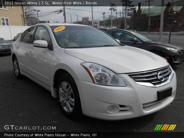2012 Nissan Altima 2.5 SL in Winter Frost White