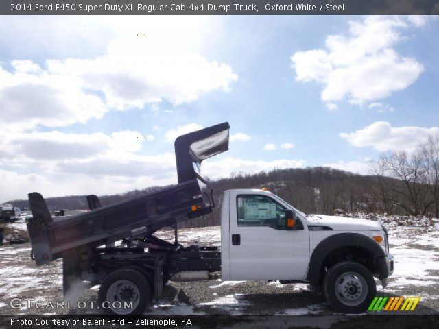 2014 Ford F450 Super Duty XL Regular Cab 4x4 Dump Truck in Oxford White