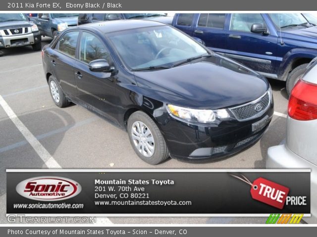 2011 Kia Forte EX in Ebony Black