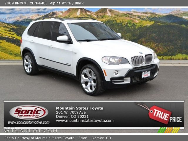 2009 BMW X5 xDrive48i in Alpine White