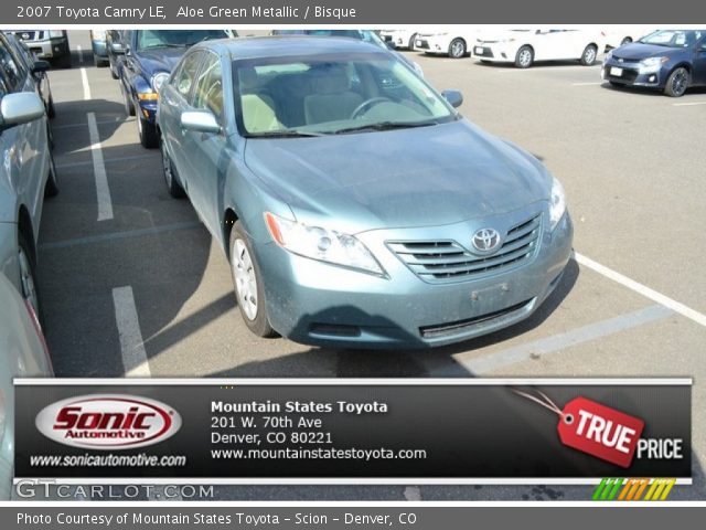 2007 Toyota Camry LE in Aloe Green Metallic