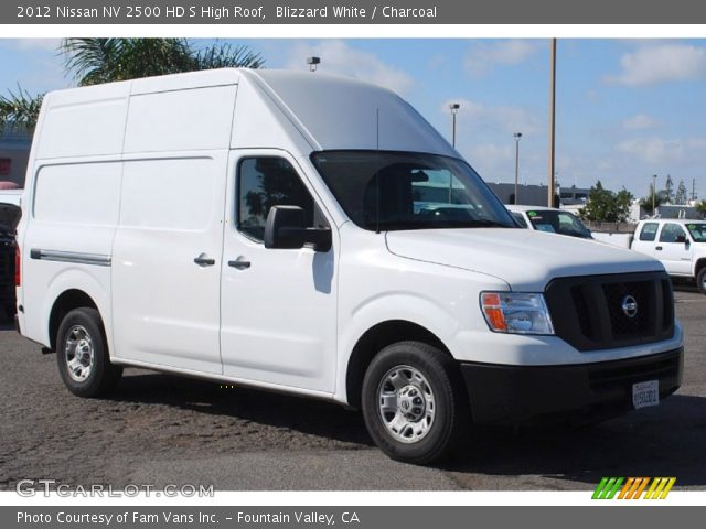2012 Nissan NV 2500 HD S High Roof in Blizzard White