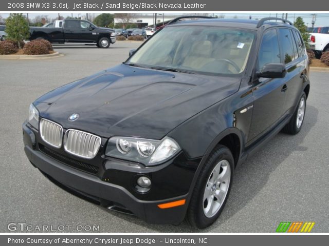 2008 BMW X3 3.0si in Jet Black