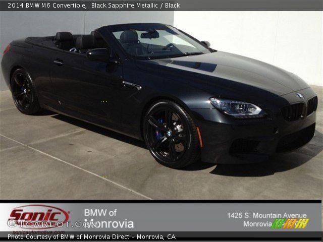 2014 BMW M6 Convertible in Black Sapphire Metallic